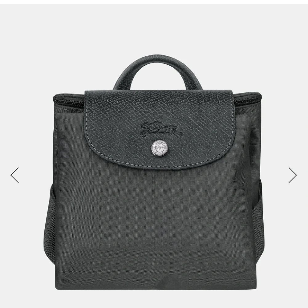 Longchamp Le Pliage “Green” Nylon Backpack – Graphite Gray (NWOT)